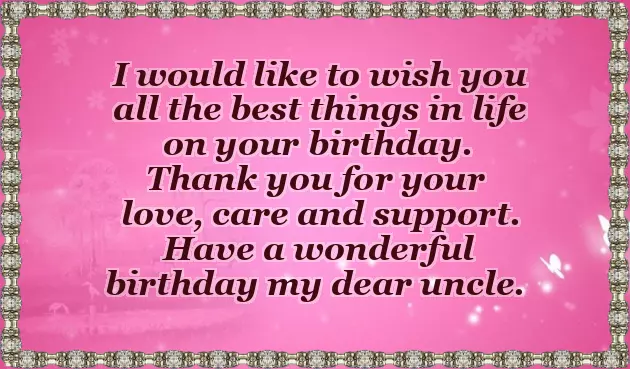 Birthday Wishes For An Uncle
