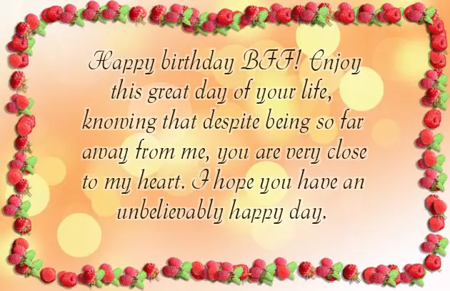 Birthday Wish To Female Best Friend