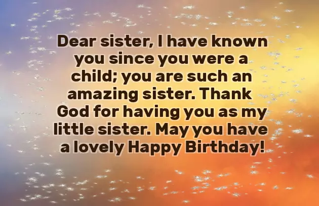 Happy Birthday To My Little Sister Quotes
