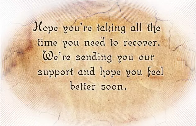 I Wish You A Speedy Recovery