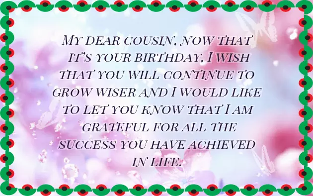 Best Birthday Wishes For Cousin Brother