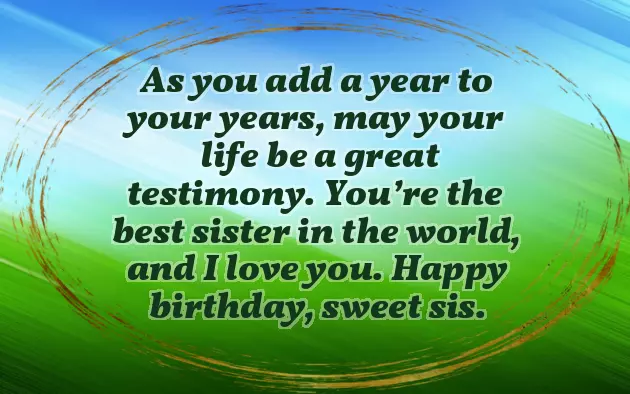 Elder Sister Like Mother Birthday Wishes