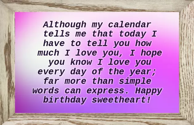 Happy Birthday Thought For Wife