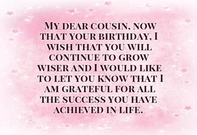 Birthday Greetings For Cousin Brother
