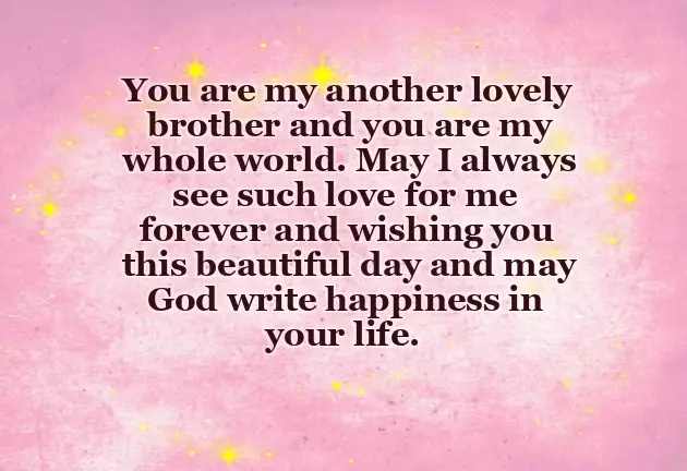 Best Birthday Wishes For Brother From Another Mother