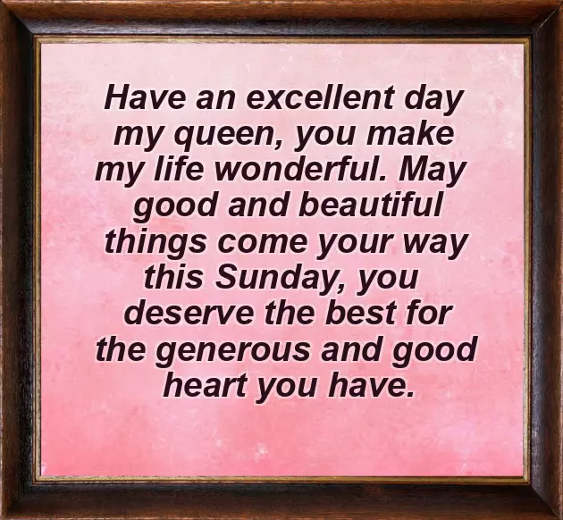 Sunday Wishes For Her