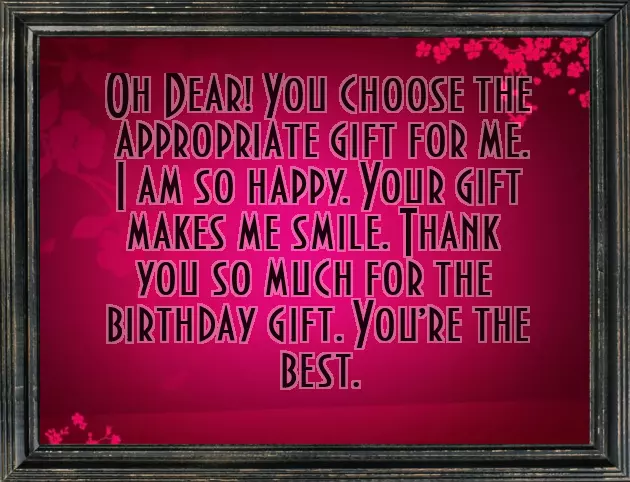 Thank You For Warm Birthday Wishes