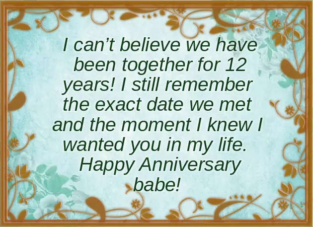 12Th Wedding Anniversary Quotes