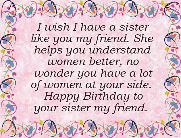 Best Friend Sister Birthday Wishes Best Friend Sister Birthday Wishes