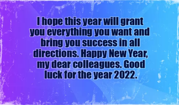 New Year Wishes For Senior Officers