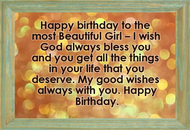 Happy Birthday For Beautiful Girl