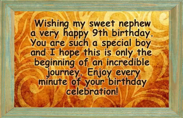 Happy 9Th Birthday To My Nephew