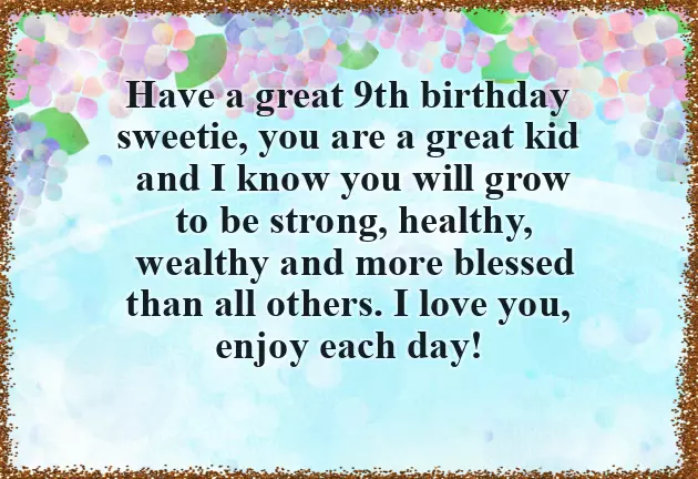 Happy 9Th Birthday Nephew Happy 9Th Birthday Nephew