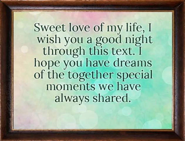 Good Night To The Love Of My Life