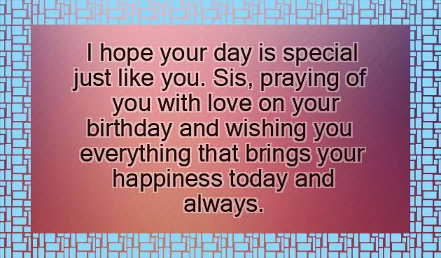 Birthday Wishes For Like Sister
