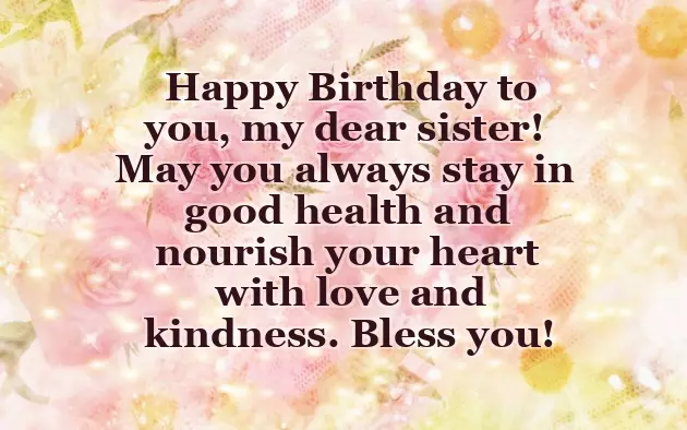 Birthday Wishes On Sister