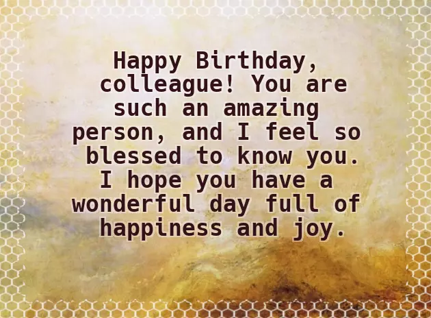 Funny Birthday Wishes For Colleague Friend