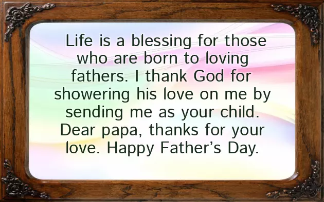 Fathers Day Wishes From Child