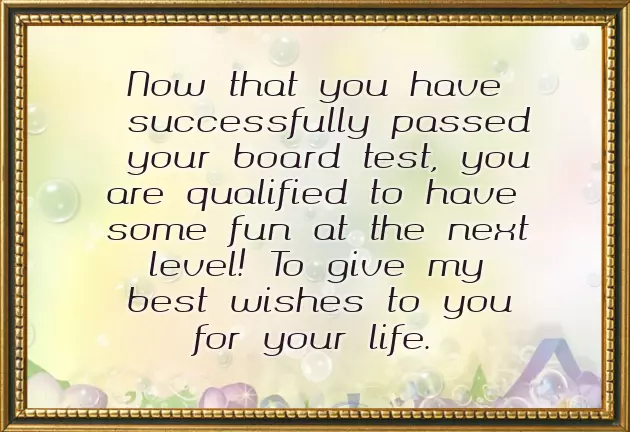 Congratulations For Good Results