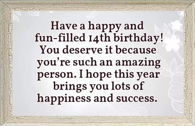 Happy Birthday 14Th Girl