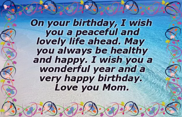 Happy Birthday Mummy Quotes In English