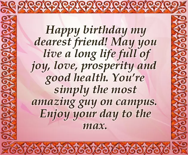 Happy Birthday To Best Male Friend