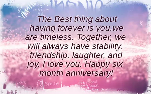6 Months Wedding Anniversary Wishes