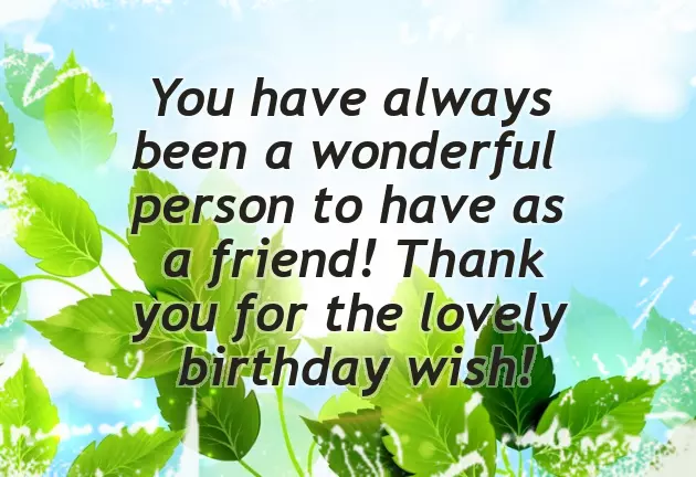 Thanks For The Birthday Wishes