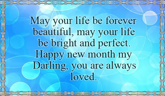 New Month Message To A Lover