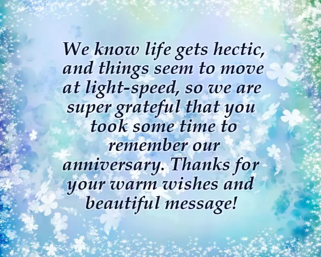 Anniversary Thank You Wishes Anniversary Thank You Wishes