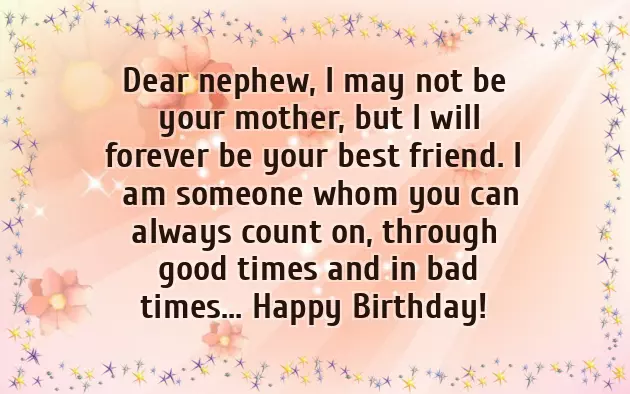 Happy Birthday To My Handsome Nephew