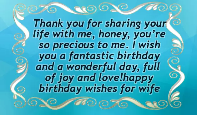 Wife Birthday Wish Message