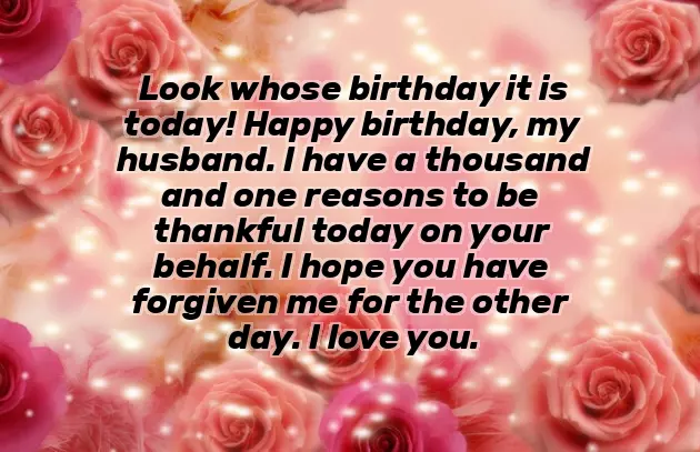 Birthday Wishes For Fighting Husband