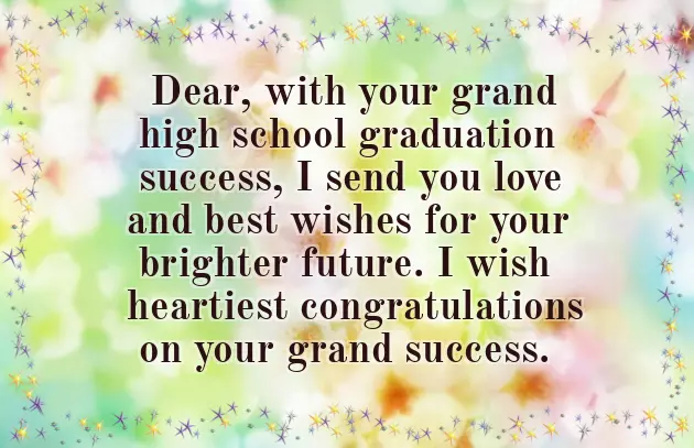 High School Graduation Wishes For Friend