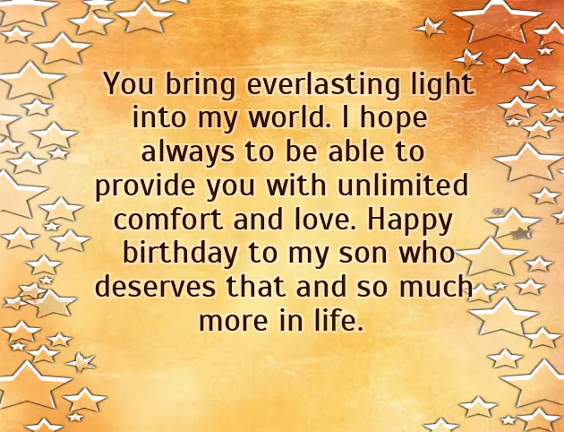 Birthday Greetings To Your Son