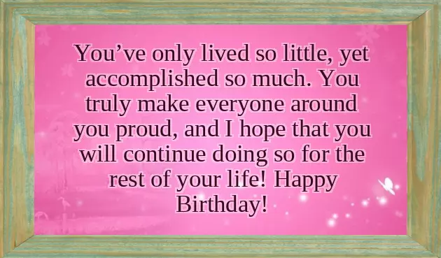 Happy Birthday Wishes To A Teenager