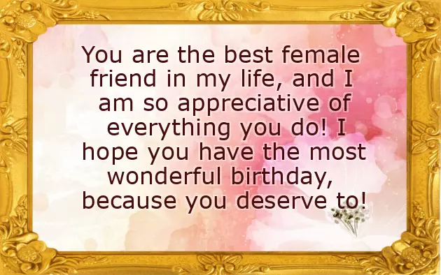 Quotes Birthday Wishes For Best Friend Female