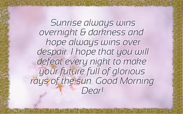 Good Morning Flower To My Love