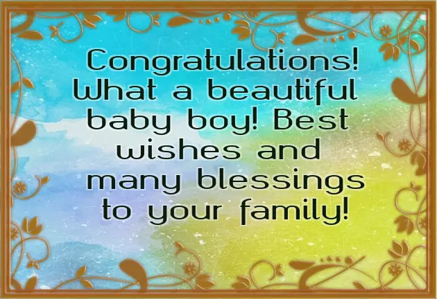 Welcome To The World Baby Boy