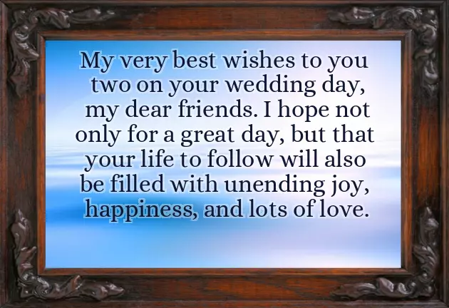 My Friend Marriage Wishes