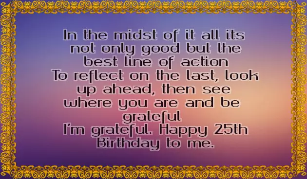 My 25Th Birthday Quotes