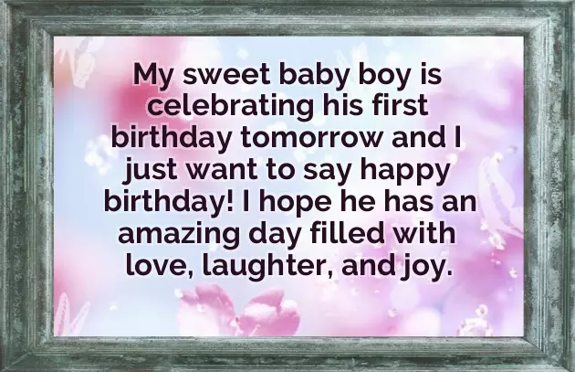 Birthday Wish For Little Baby Boy