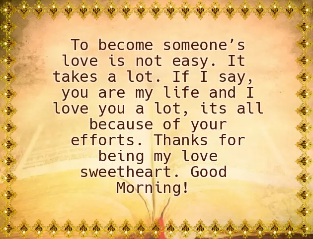 Long Sweet Good Morning Message For My Love