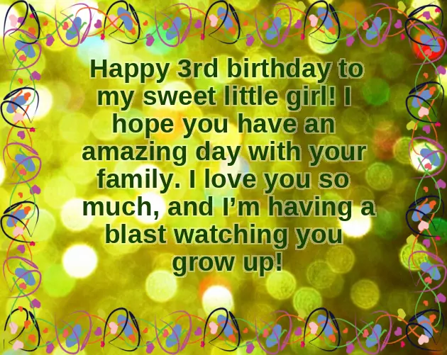 3Rd Birthday Boy Wishes