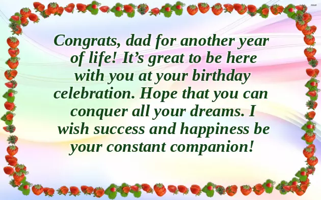 Birthday Great For Father