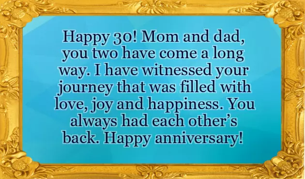 Unique Anniversary Wishes For Parents