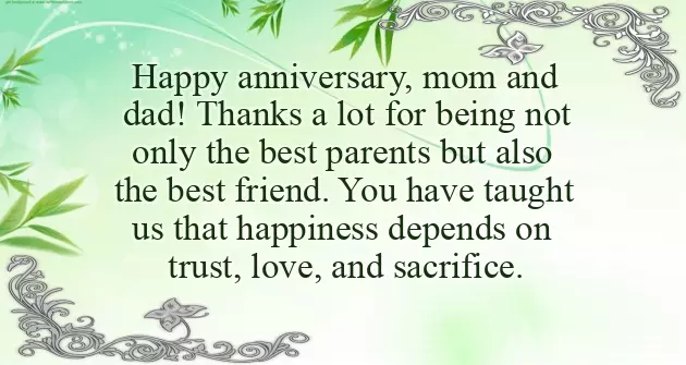 Wishes For Mom Dad Anniversary