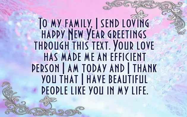 Family New Year Greetings Family New Year Greetings