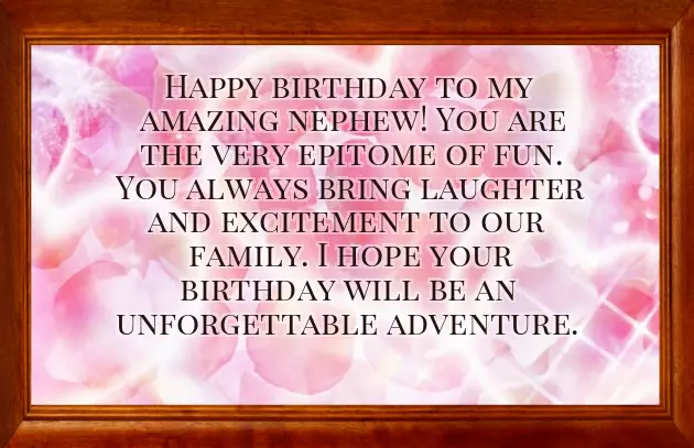 Birthday Wishes For My Nephew