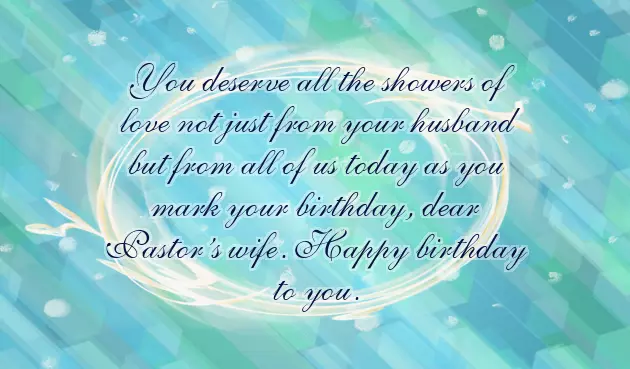 Birthday Wish For Pastors Wife